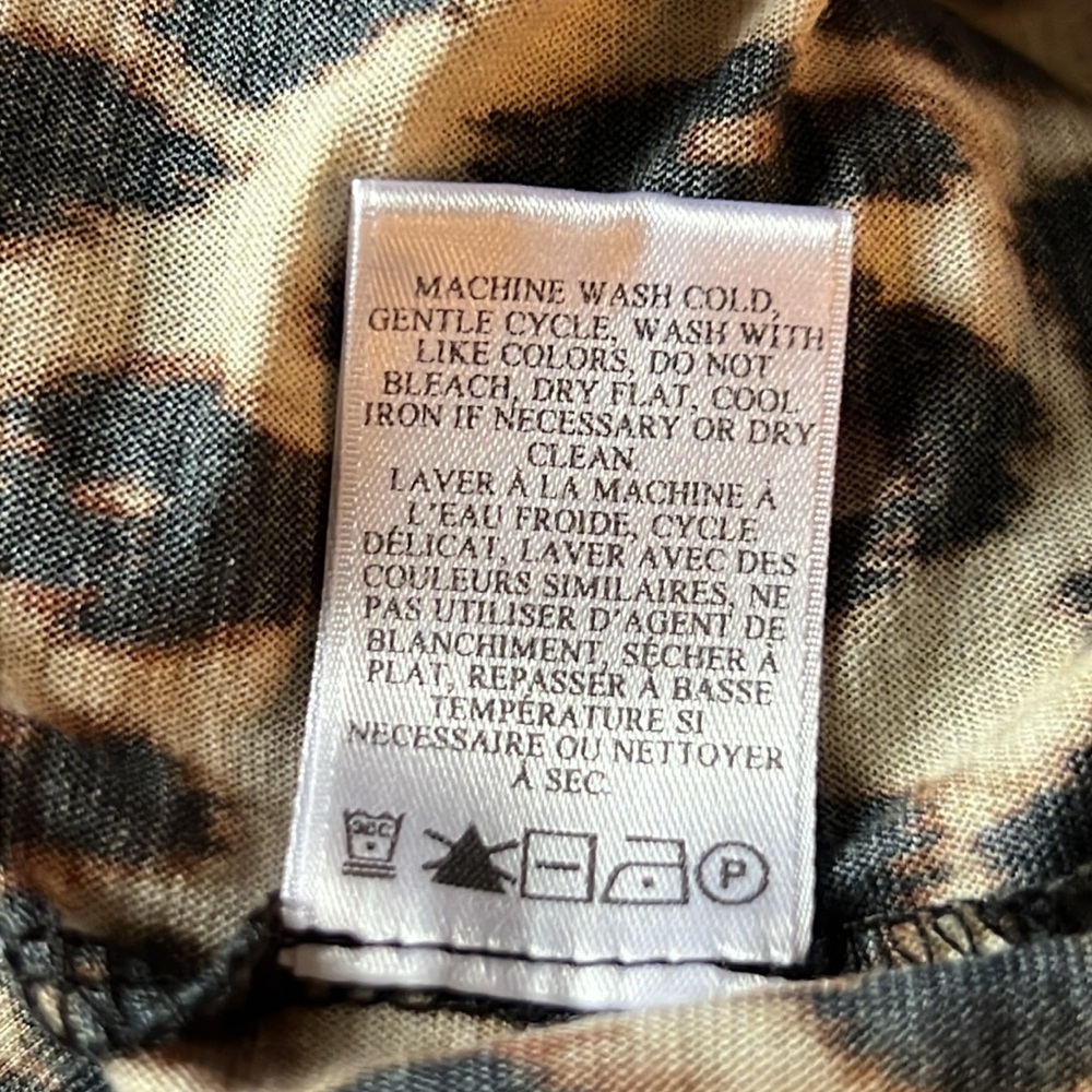 A.L.C. Karlie Leopard Print Long Sleeve Top Size M - image 8